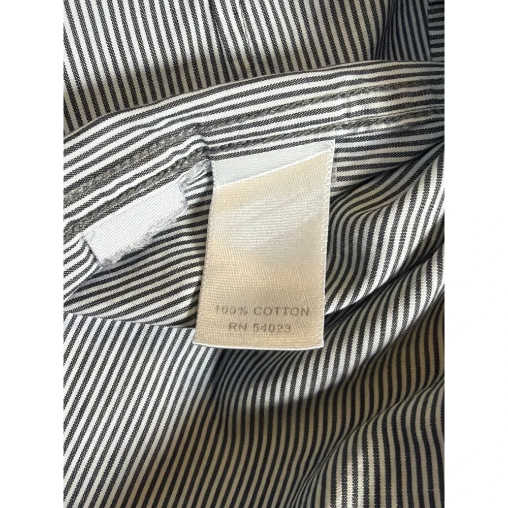Banana Republic Mens Fitted Striped Button Down Shirt 15-15.5 M Woven in Italy